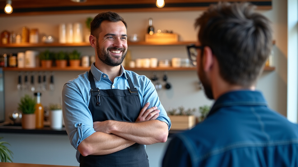 Un épaviste local de Curgies discutant avec un client devant une épave, symbolisant le service de proximité et l