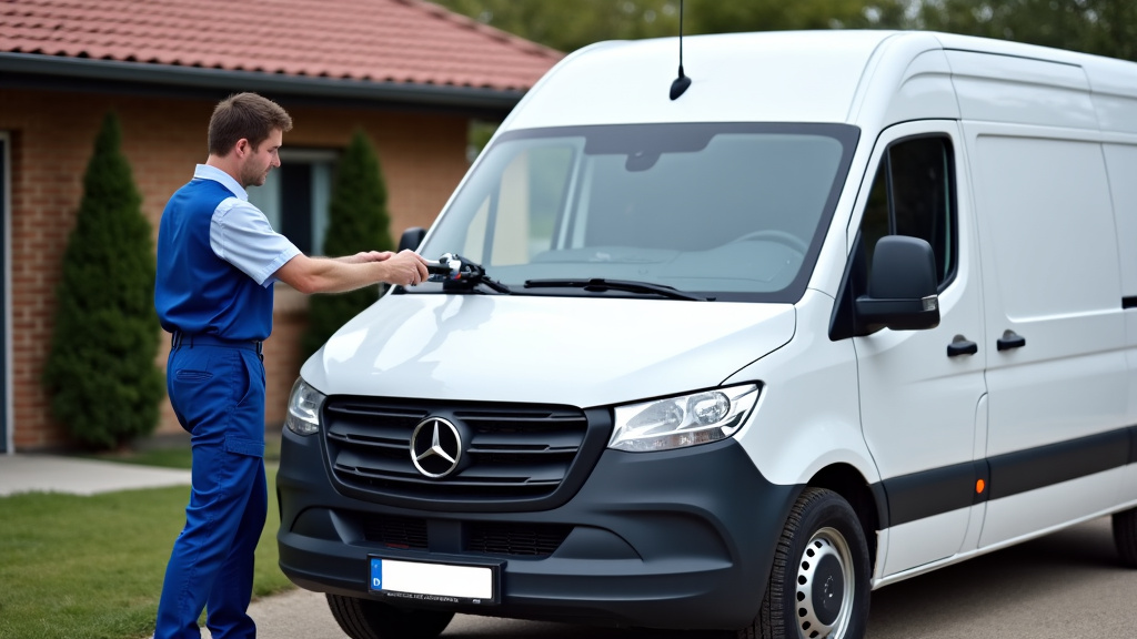 Un épaviste professionnel charge une épave de voiture blanche sur une dépanneuse avec un treuil, devant une maison résidentielle.