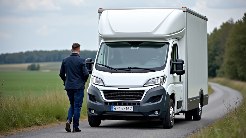 Un épaviste professionnel charge une épave de voiture sur une dépanneuse dans un cadre rural à Clermont-les-Fermes, sous un ciel légèrement nuageux.