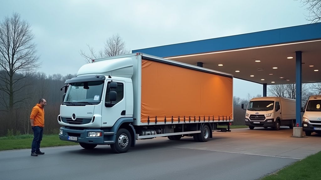 Un épaviste professionnel charge une voiture épave sur une dépanneuse à Cerizy, sous un ciel légèrement couvert.