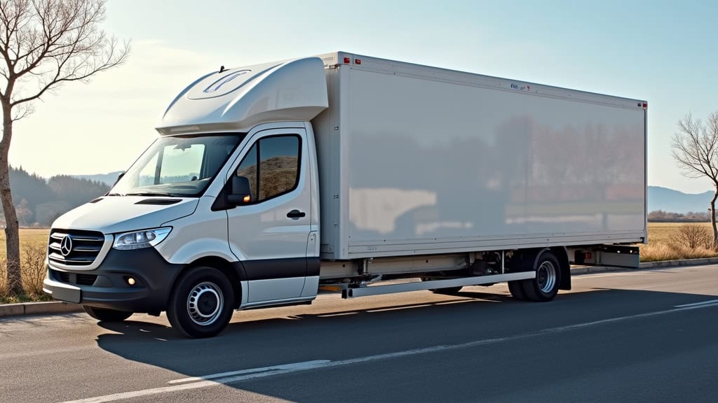 Véhicule utilitaire blanc pour transport et enlèvement d'épaves, service rapide et professionnel à Nord.