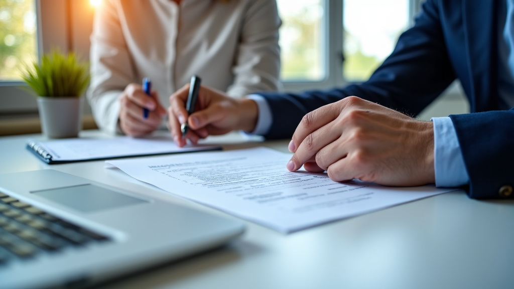 Un épaviste professionnel de Bailleul discutant des termes du contrat d