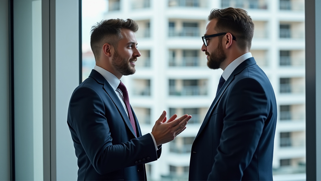 Un épaviste professionnel discutant avec un client à côté d