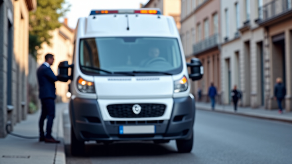 Un épaviste professionnel en train de charger un véhicule hors d