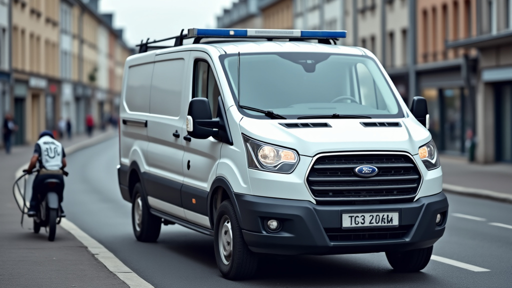Un épaviste professionnel en train de charger un véhicule hors d
