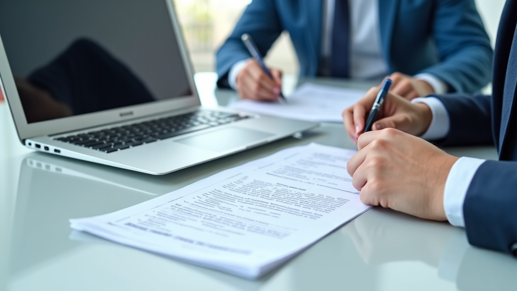 Un épaviste professionnel examinant les documents nécessaires à l