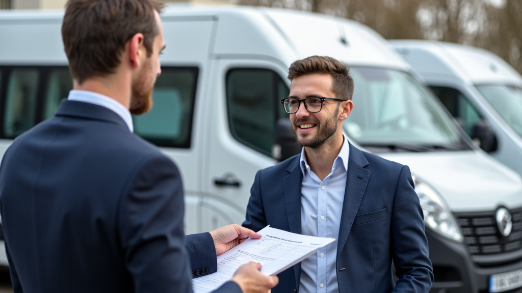 Un épaviste professionnel expliquant les démarches administratives à un propriétaire de véhicule, soulignant le service d