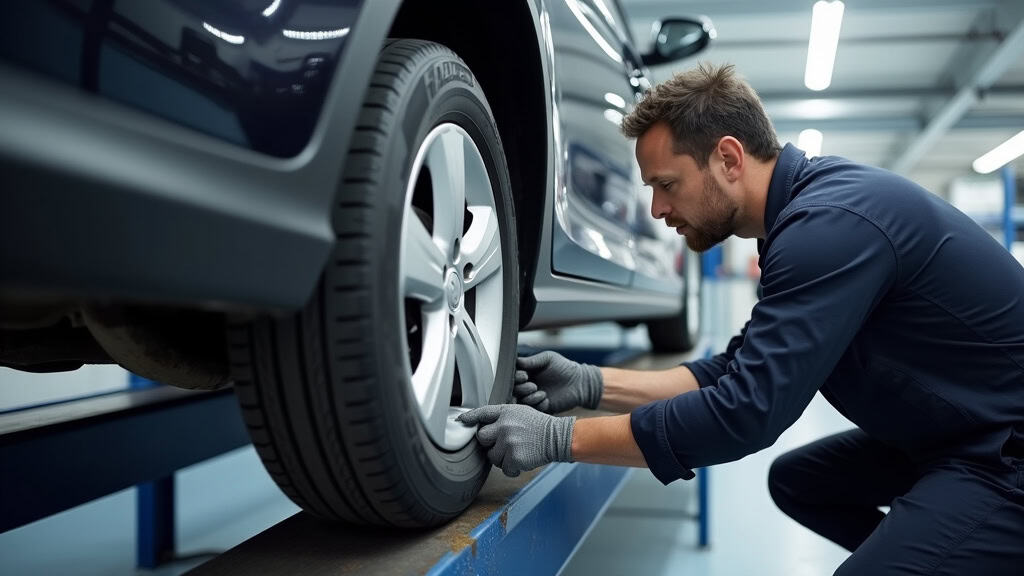 Un épaviste professionnel inspectant minutieusement une épave de voiture avant son enlèvement, mettant en évidence l