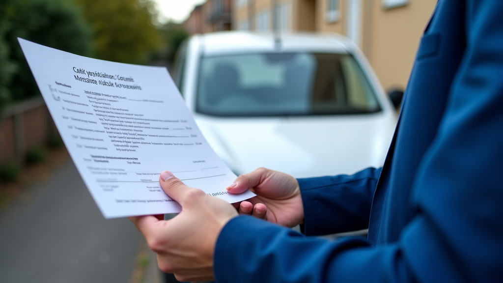 Un épaviste remet un certificat de destruction au propriétaire d’un véhicule à Lavaqueresse
