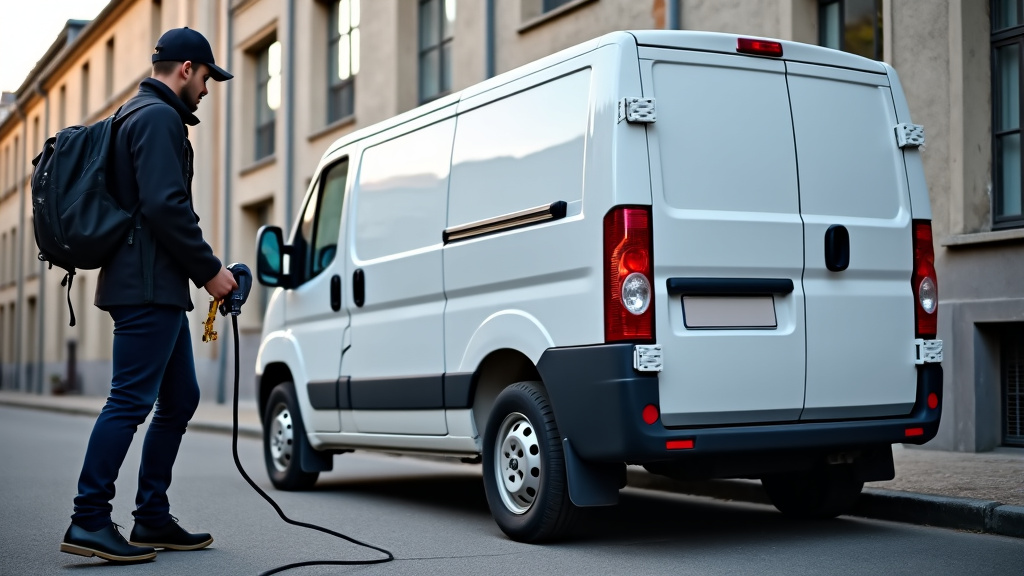 Un épaviste utilisant un treuil pour charger un véhicule hors d