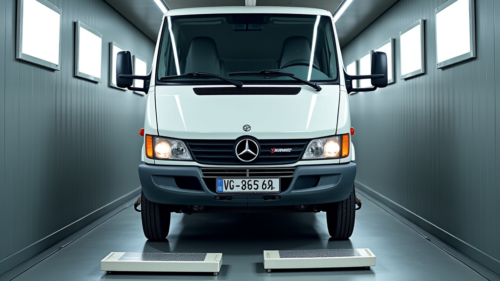 Un intérieur de centre VHU agréé montrant un véhicule en cours de dépollution, avec des bidons de récupération de fluides et des outils spécialisés, symbolisant un traitement responsable.