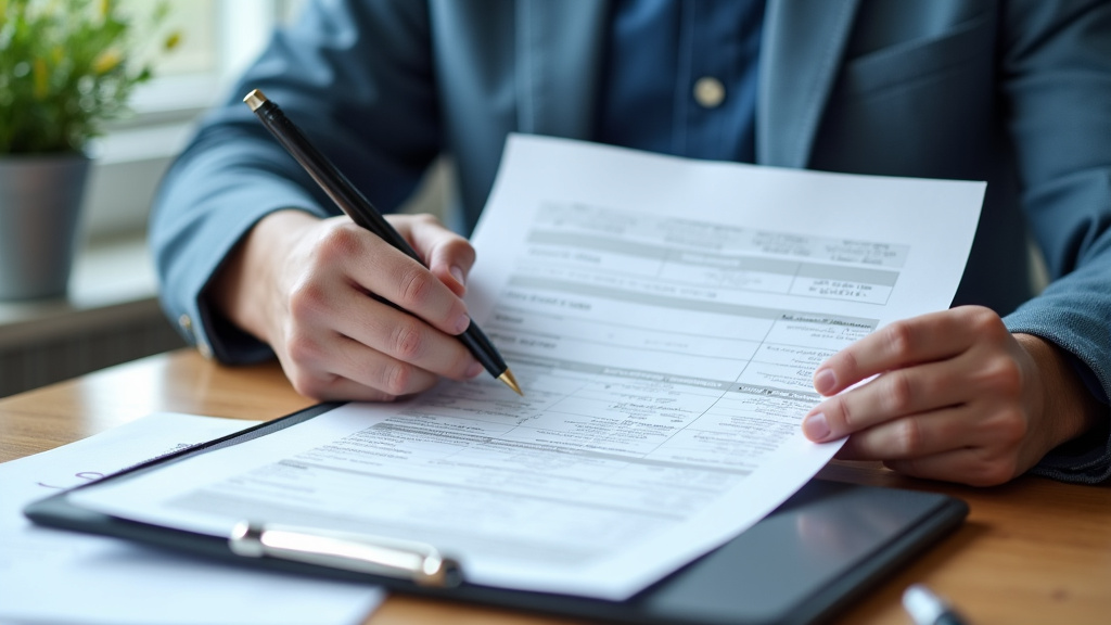 Un propriétaire de véhicule remplit des documents pour l