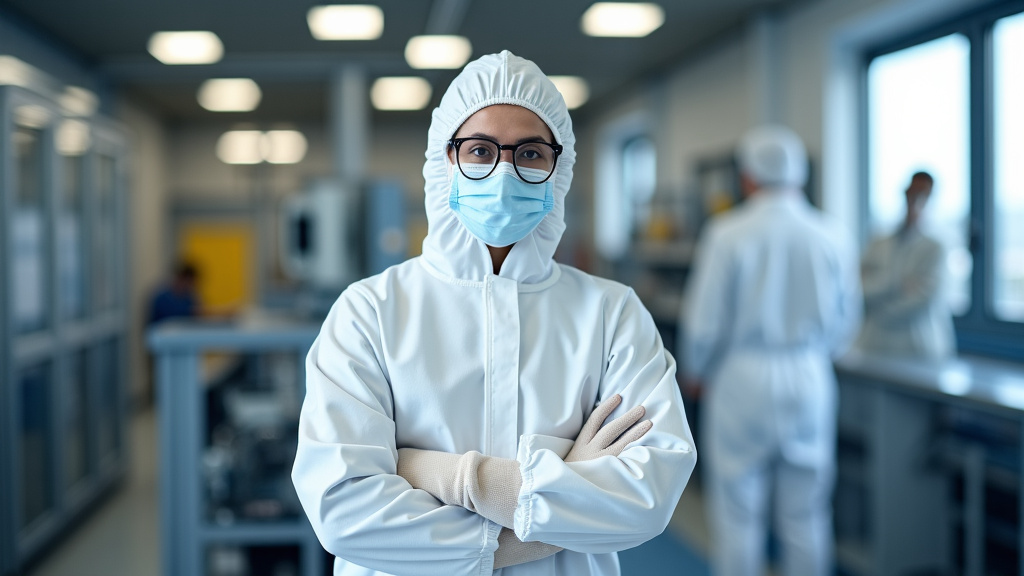 Un technicien en tenue de protection retire des fluides d