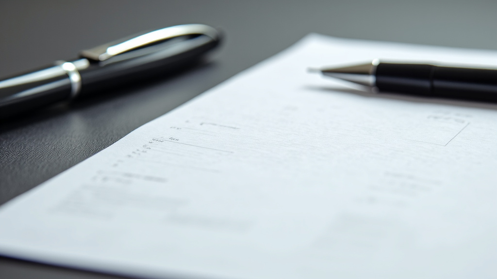 Une carte grise de véhicule et un stylo posés sur une table, symbolisant les documents nécessaires à l