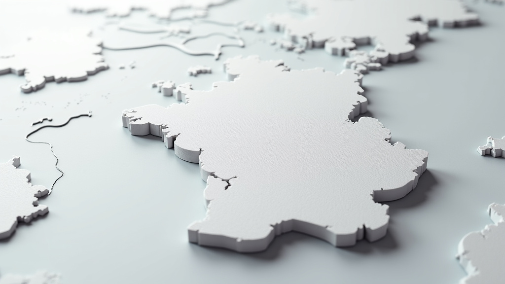 Une carte stylisée de la région de l