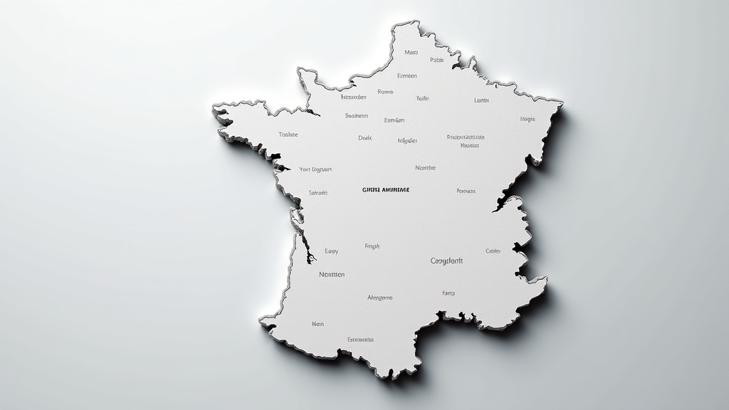 Une carte stylisée de la région de l