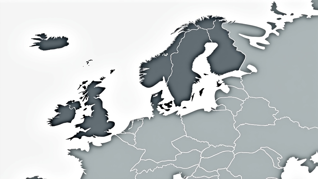 Une carte stylisée de la région Nord et de l