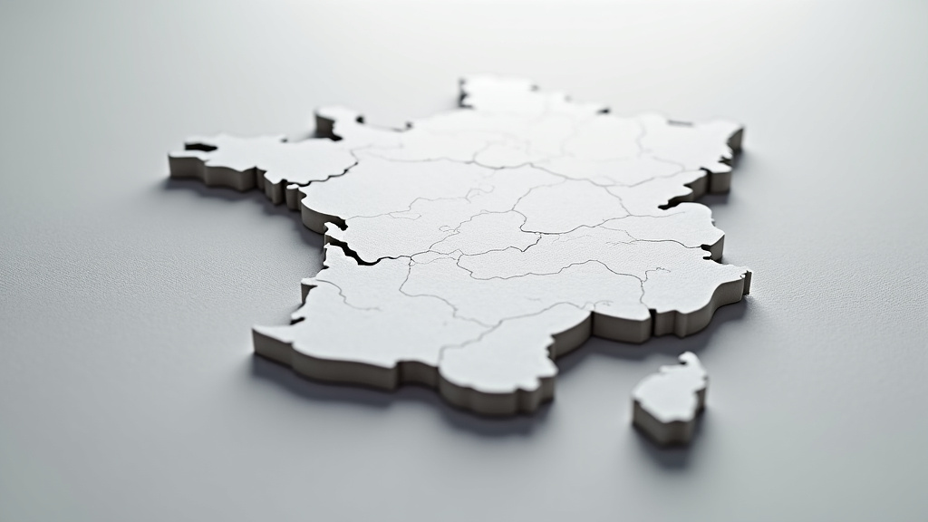 Une carte stylisée du département de l