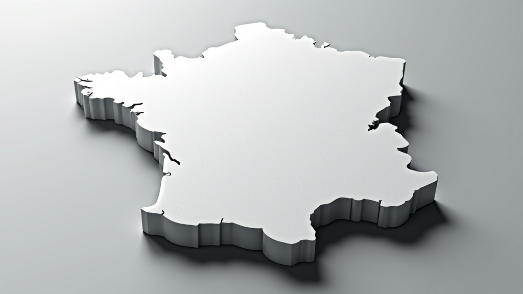 Une carte stylisée du département de l