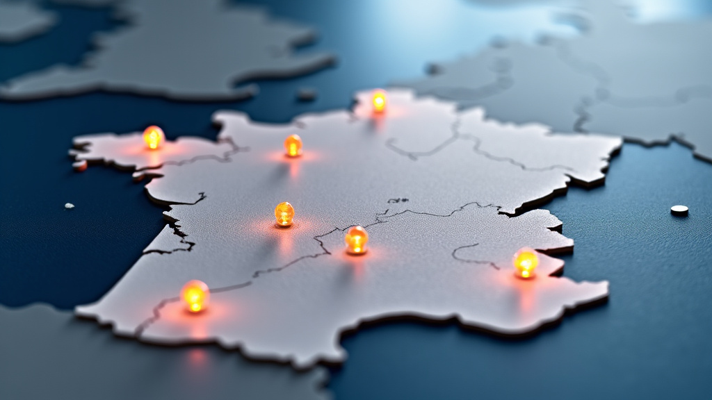 Une carte stylisée du département du Nord (59) avec des points lumineux indiquant la vaste zone de couverture des services d