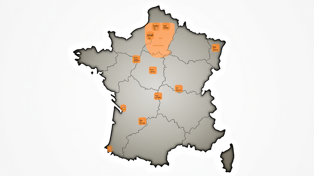 Une carte stylisée du département du Nord, France, avec des zones de service mises en évidence par des icônes de dépanneuse. Elle illustre la large couverture géographique de l
