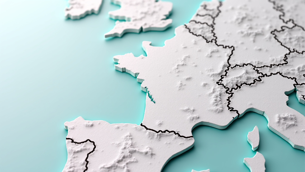 Une carte stylisée montrant la région de l