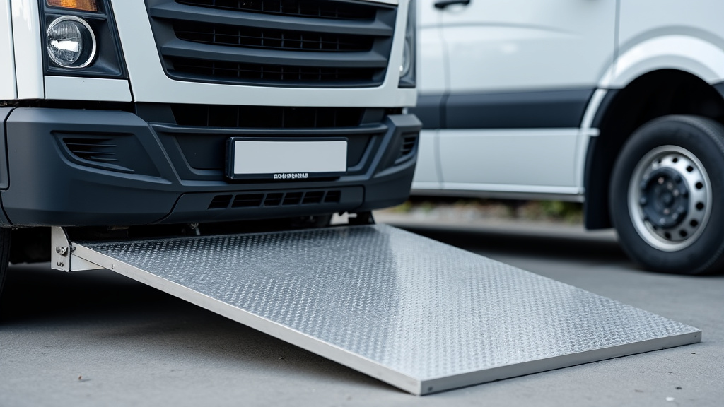 Une dépanneuse moderne avec sa rampe abaissée, prête à charger une épave de voiture rouillée, symbolisant l