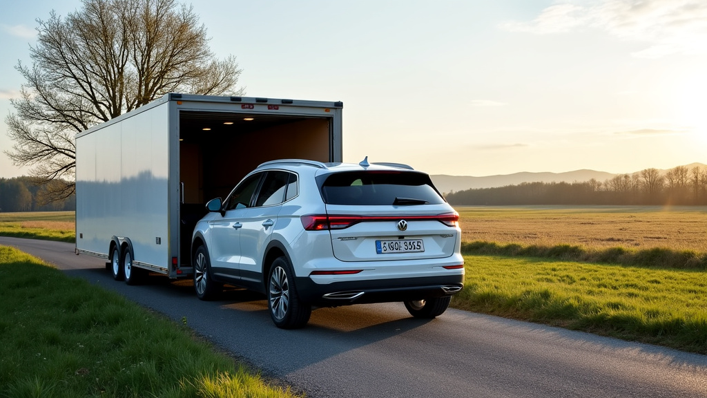 Une dépanneuse moderne chargeant une voiture épave dans un paysage rural près de Saint-Nicolas-aux-Bois.