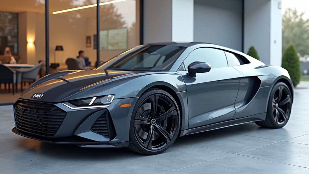 Voiture de luxe moderne, service d'enlèvement et recyclage rapide.