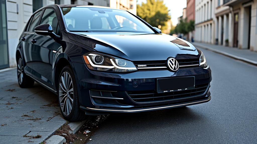 Une épave de voiture gravement accidentée, avec des débris dispersés, attendant d