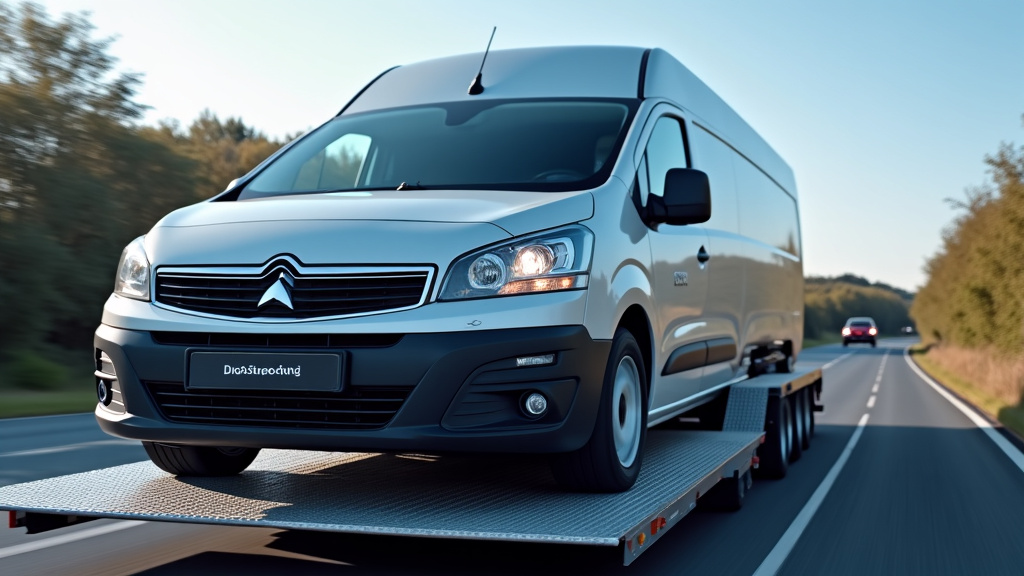Une épave de voiture rouillée en cours de chargement sur un camion de dépannage, symbolisant l