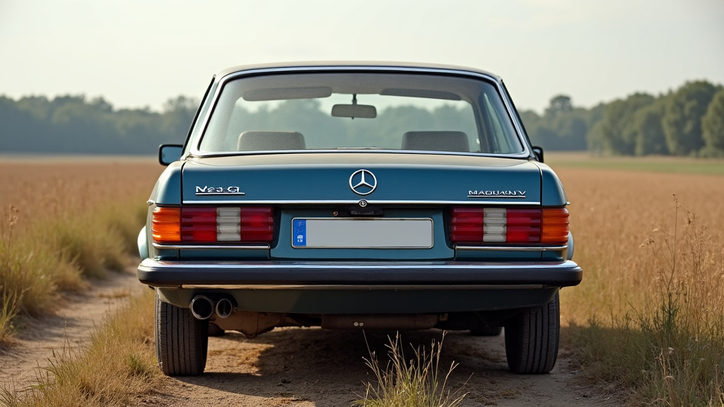 Une épave de voiture rouillée et abandonnée dans un champ de l