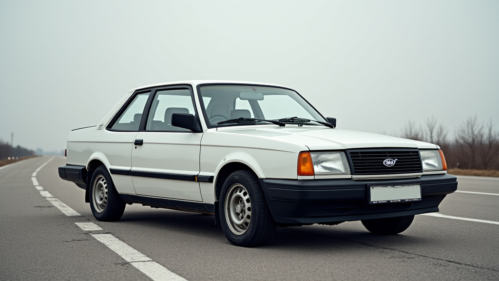 Une épave de voiture rouillée et abandonnée sur le bord d