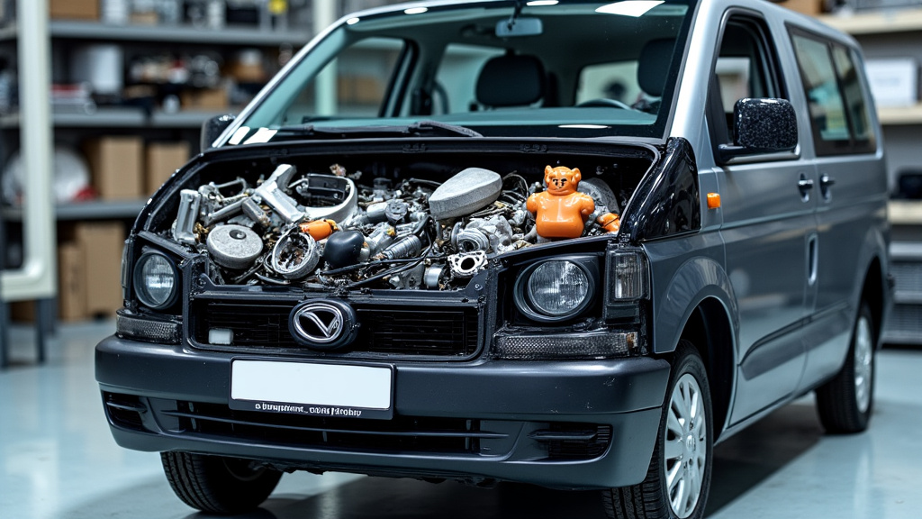 Une grue manipule des tas de pièces automobiles démantelées dans une casse automobile, symbolisant le recyclage et la revalorisation des matériaux.