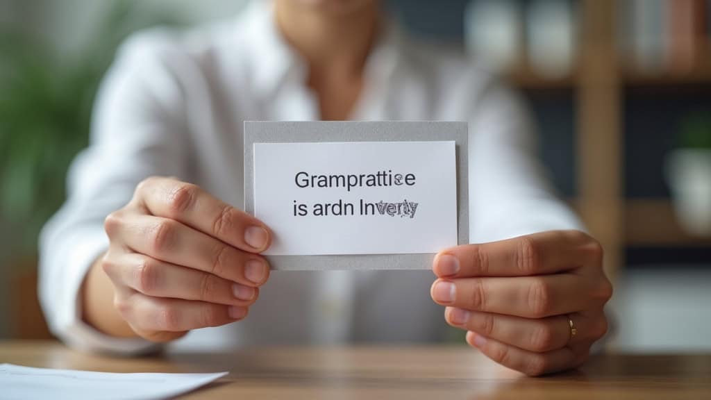 Une main tenant une carte grise barrée pour destruction, avec un certificat de non-gage et une pièce d