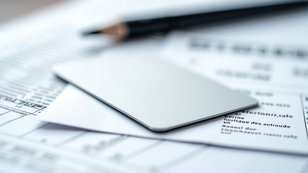 Une pile de documents administratifs automobiles, dont une carte grise et un certificat de non-gage, posés sur un presse-papiers avec un stylo. Les documents sont prêts pour un enlèvement d