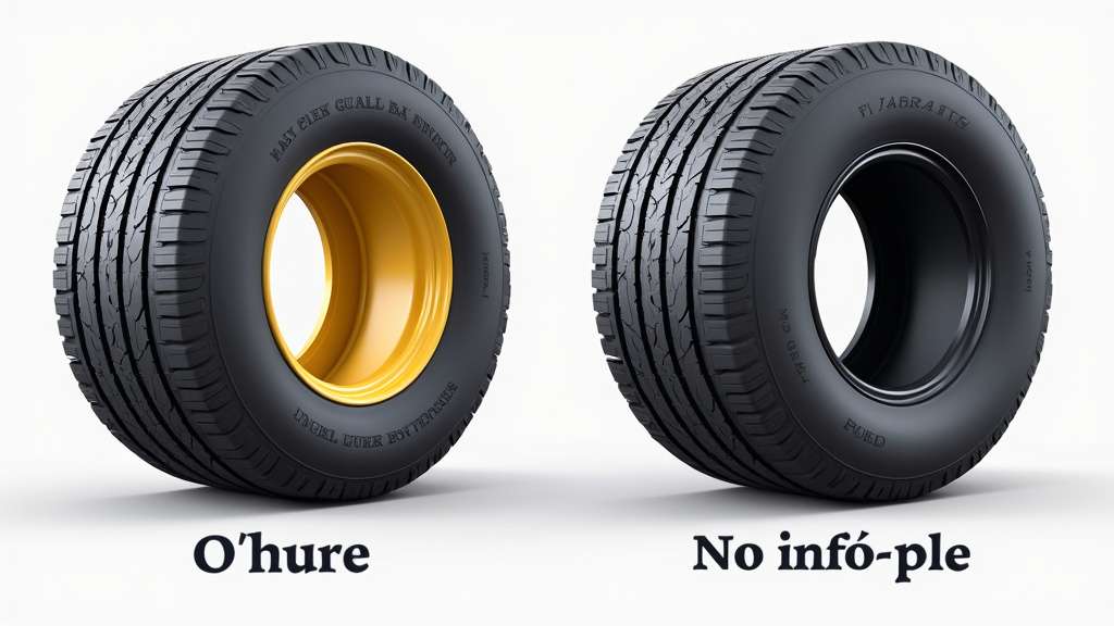 Usure anormale des bords d’un pneu due à une pression insuffisante, contrastée avec un pneu correctement gonflé