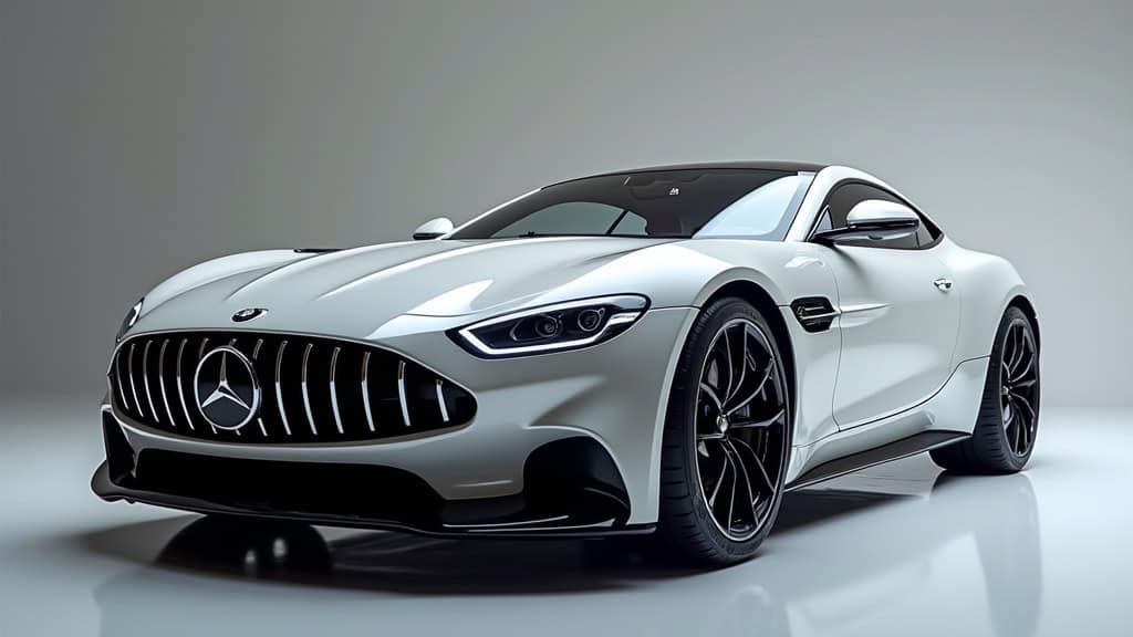 Voiture sportive Mercedes Mercedes SLS AMG, design élégant, performance exceptionnelle.