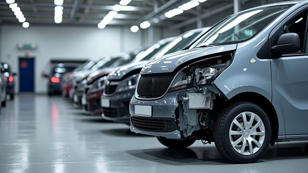 Vue rapprochée de divers composants automobiles triés pour le recyclage, mettant en avant l