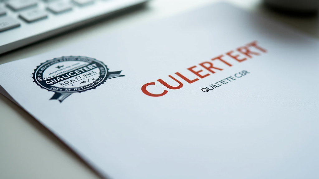 Certificat QUALICERT affiché sur le site de Woippy Casse, attestant de son engagement en matière de qualité et d