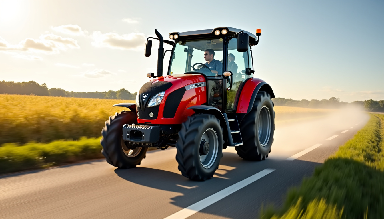 Solex 3800 en bon état roulant sur une route de campagne, entouré de champs et d