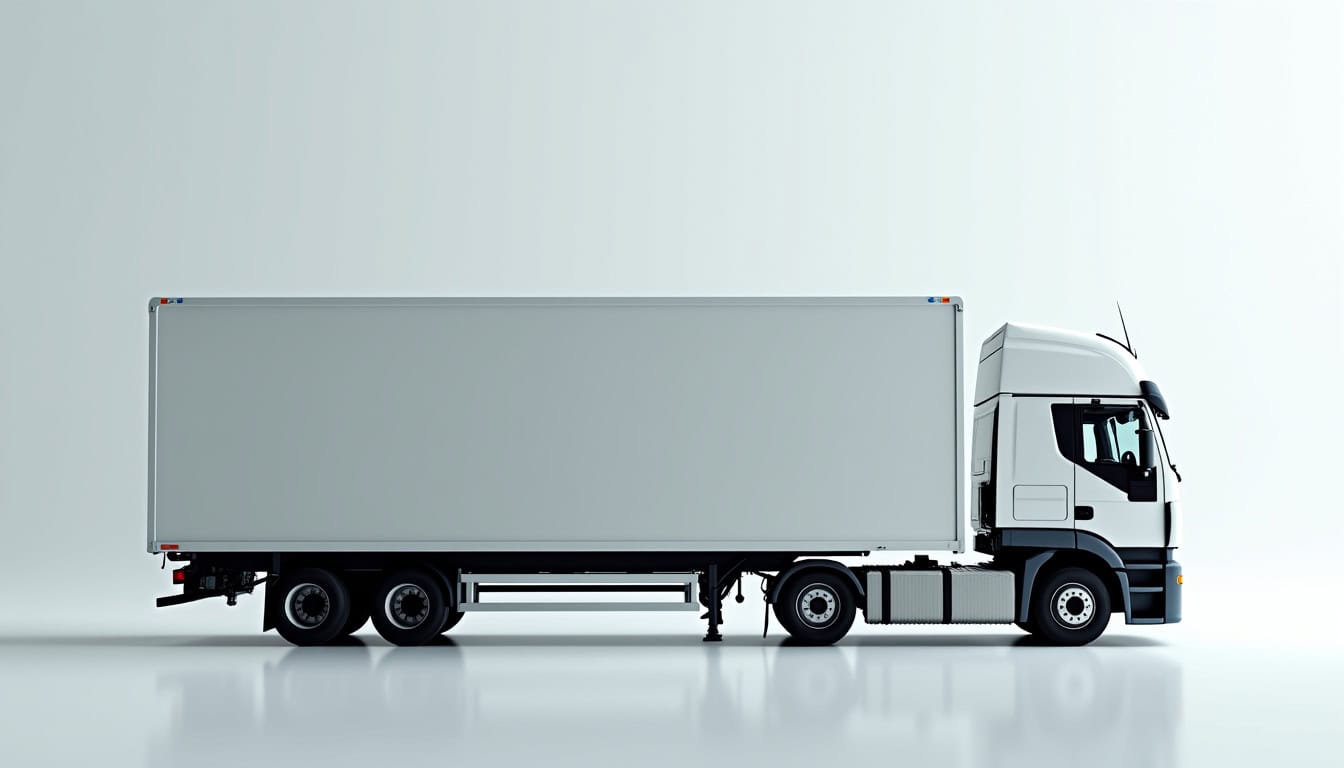 Camion d’épave blanc moderne idéal pour le démantèlement et le transport d’épaves.