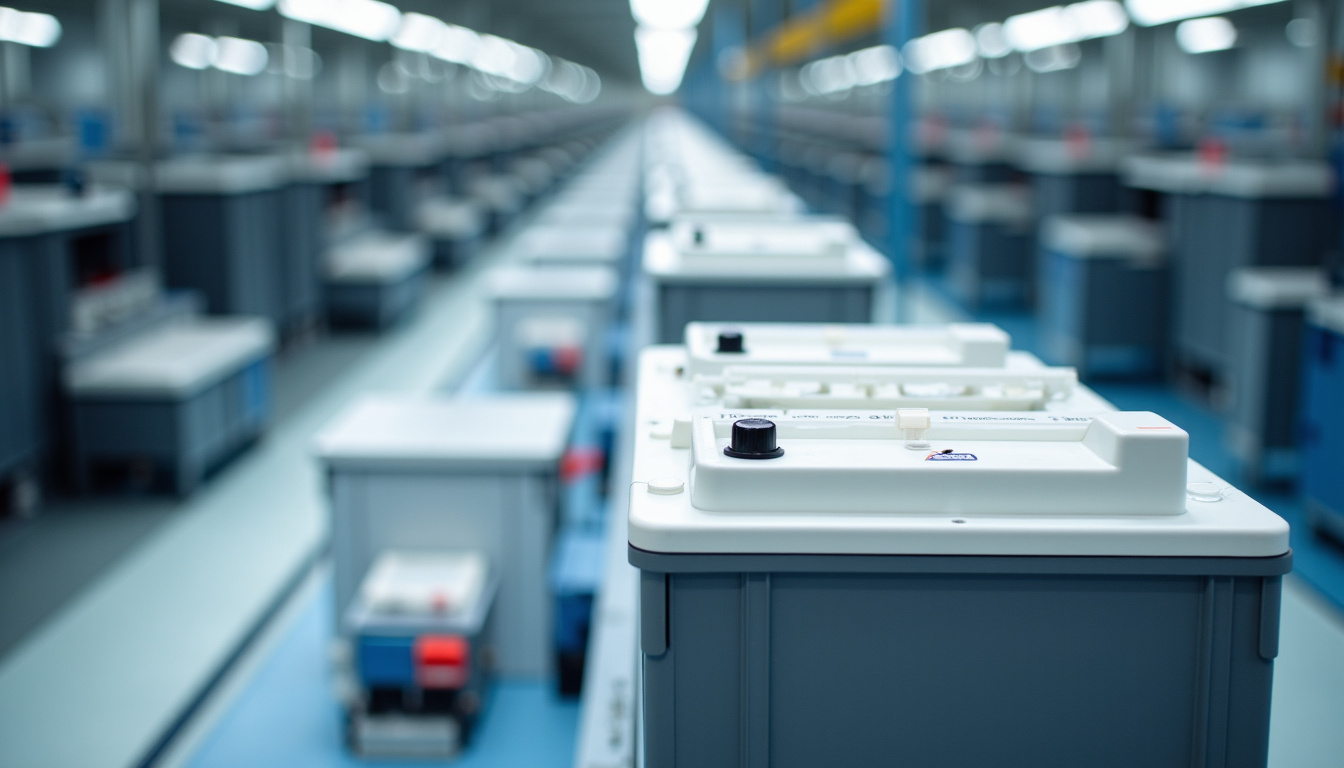 Usine de production de batteries pour voitures électriques en 2026