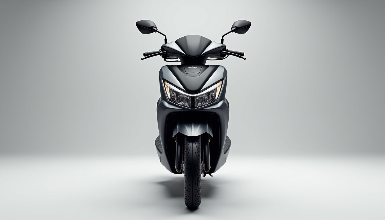 Vue de face du Honda PCX 125 en 2026, mettant en valeur son design moderne et ses lignes épurées