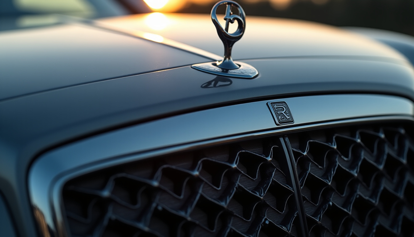 Vue rapprochée de la calandre en nid d