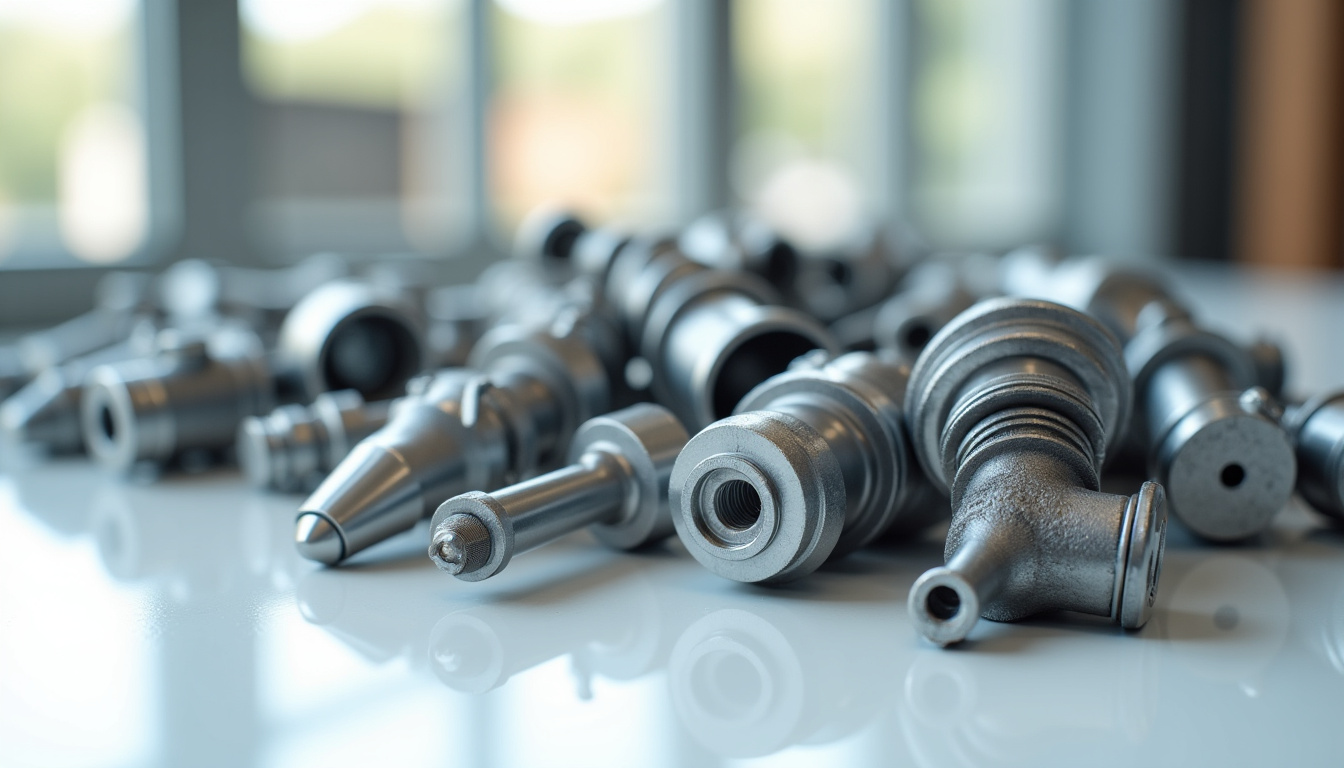 Un gros plan sur des pièces de moteur de voiture recyclées et triées, symbolisant la valorisation des matériaux après l'enlèvement d'une épave.