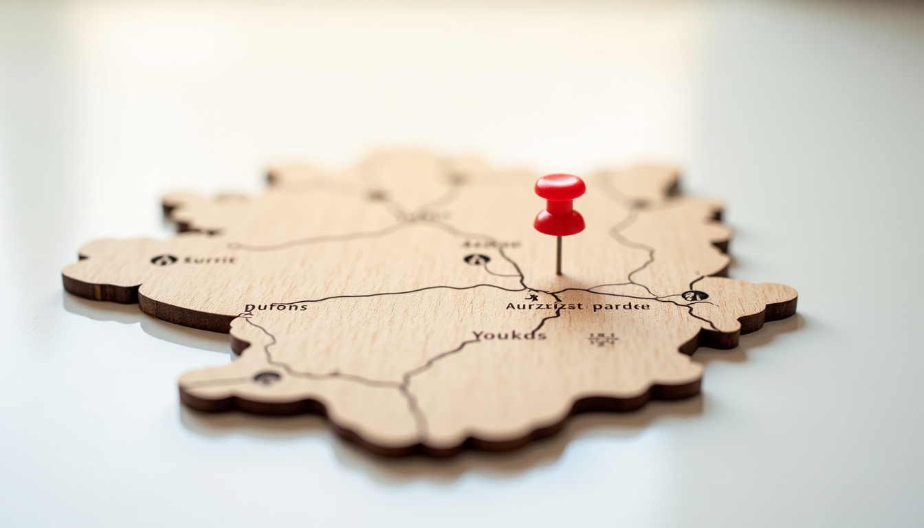 Carte illustrant la zone d’intervention d’un épaviste dans le département du Nord, incluant Anneux