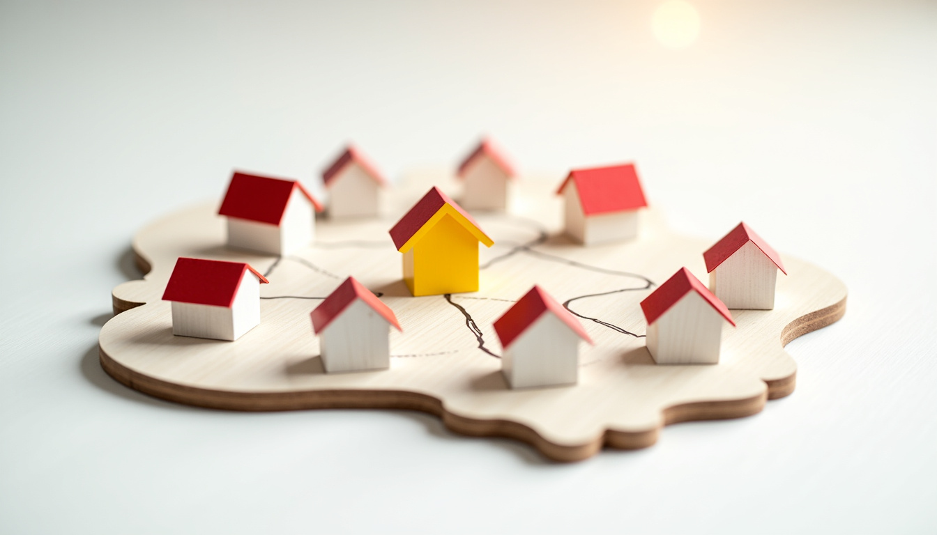 Carte schématique des communes desservies par l