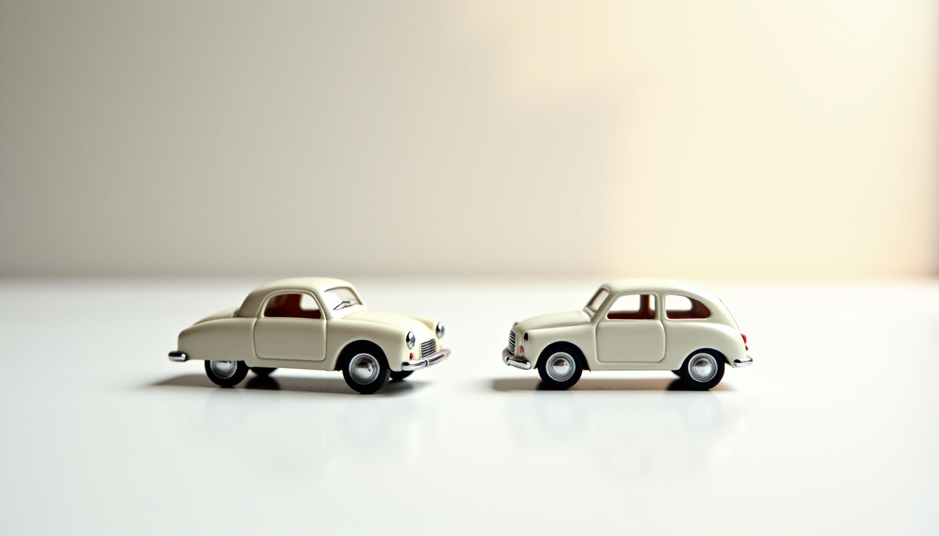 Comparaison visuelle entre la Fiat Topolino et la Citroën Ami