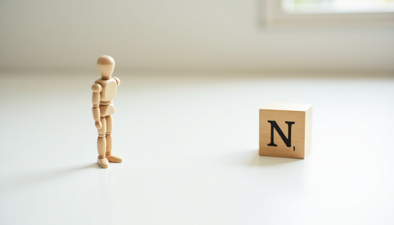 Document administratif avec mention de personne marquée par N, illustrant le principe d